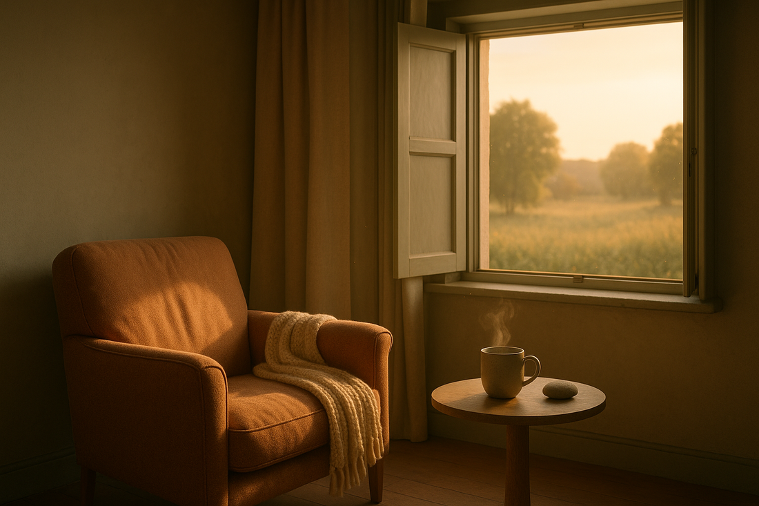Peaceful therapy room representing non-exposure therapy for phobias and gentle healing alternatives