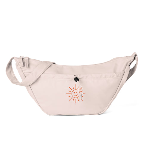 The Sunshine Everyday Crossbody Bag, fresh pink crossbody bag, front view