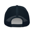 The Sunshine Project mesh-back trucker hat in navy, back view