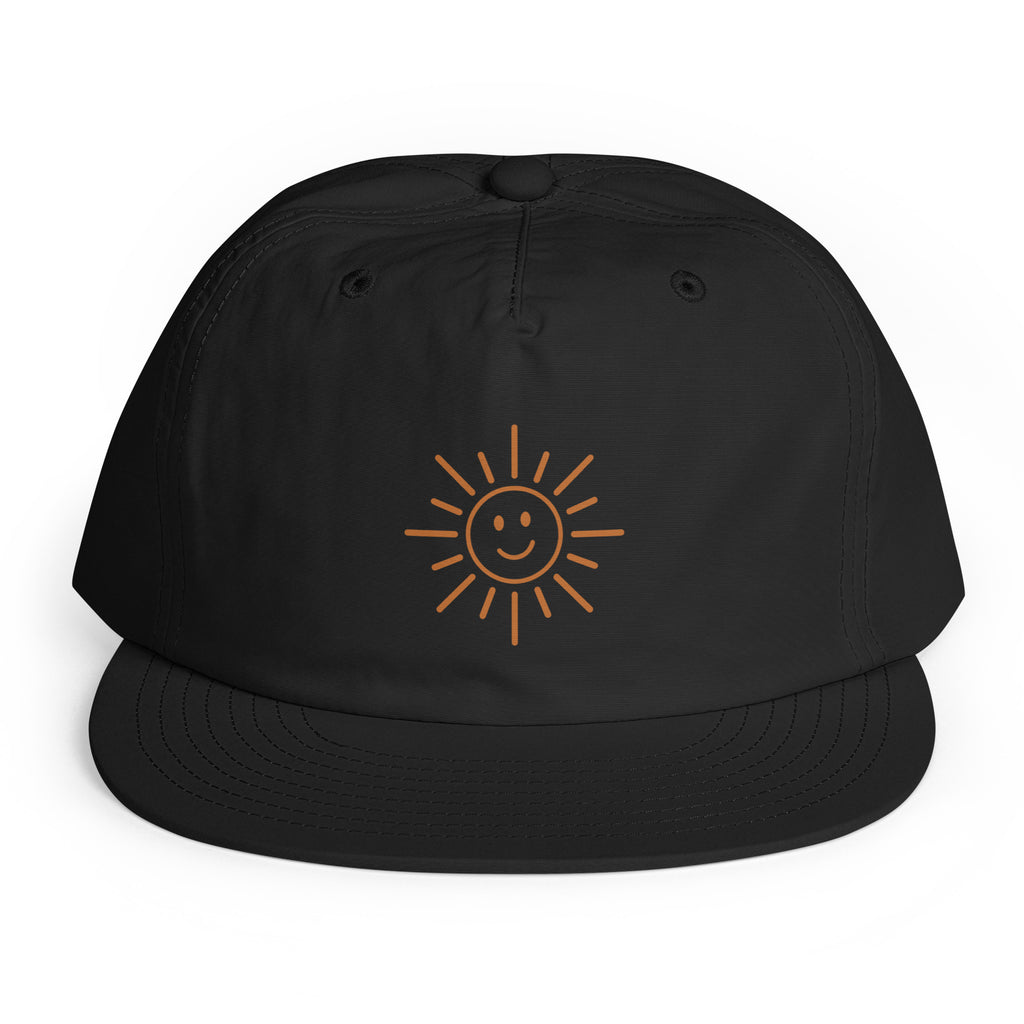 The Sunshine Surf Cap in black – front view