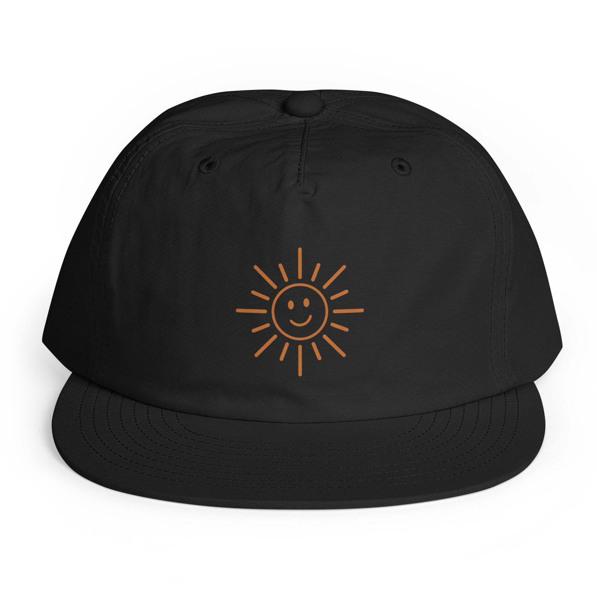 The Sunshine Surf Cap in black – front view