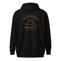 Sunshine Project You Are Not Alone zip-up hoodie in black – back view