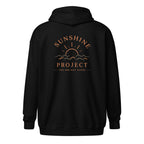 Sunshine Project You Are Not Alone zip-up hoodie in black – back view