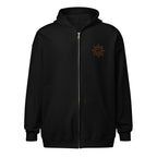 Sunshine Project You Are Not Alone zip-up hoodie in black – front view
