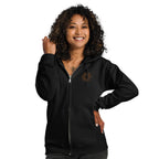 Sunshine Project You Are Not Alone zip-up hoodie in black – front view