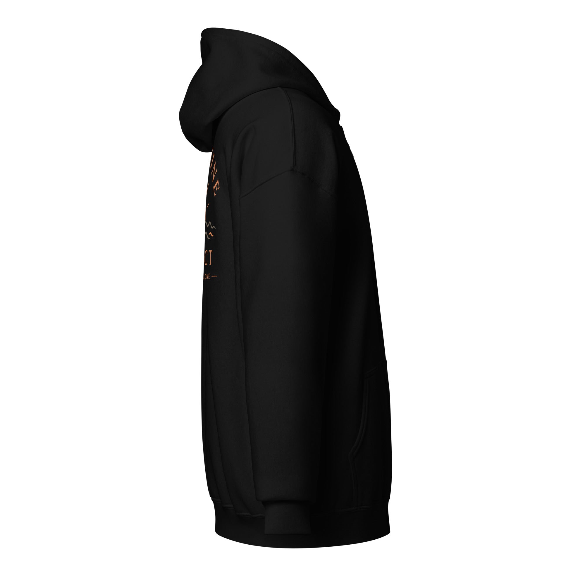 Sunshine Project You Are Not Alone zip-up hoodie in black – right view