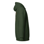 Sunshine Project You Are Not Alone zip-up hoodie in forest green – right view