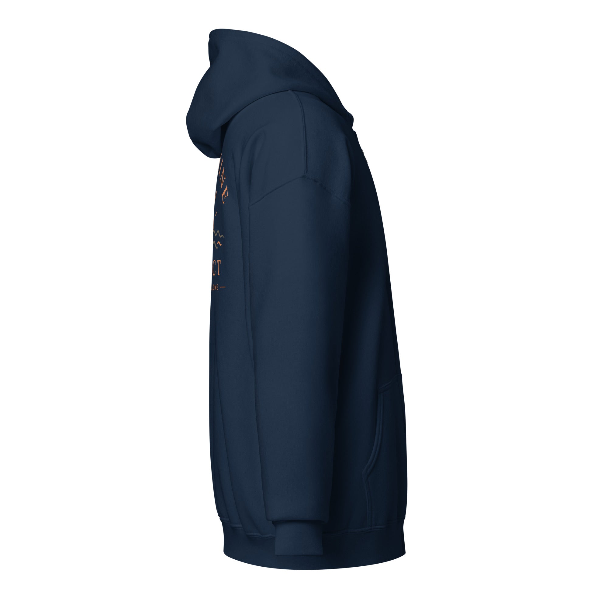 Sunshine Project You Are Not Alone zip-up hoodie in navy – right view