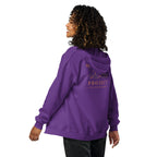 Sunshine Project You Are Not Alone zip-up hoodie in purple – back view