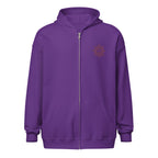 Sunshine Project You Are Not Alone zip-up hoodie in purple – front view