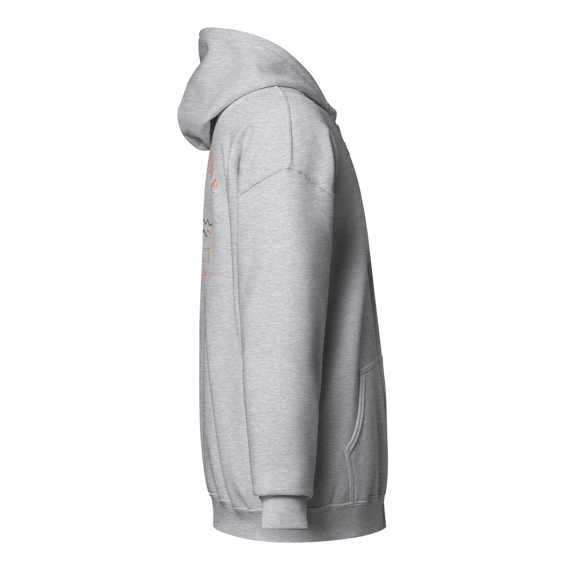 Sunshine Project You Are Not Alone zip-up hoodie in sport grey – right view