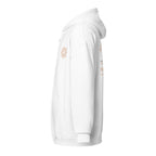 Sunshine Project You Are Not Alone zip-up hoodie in white – left view