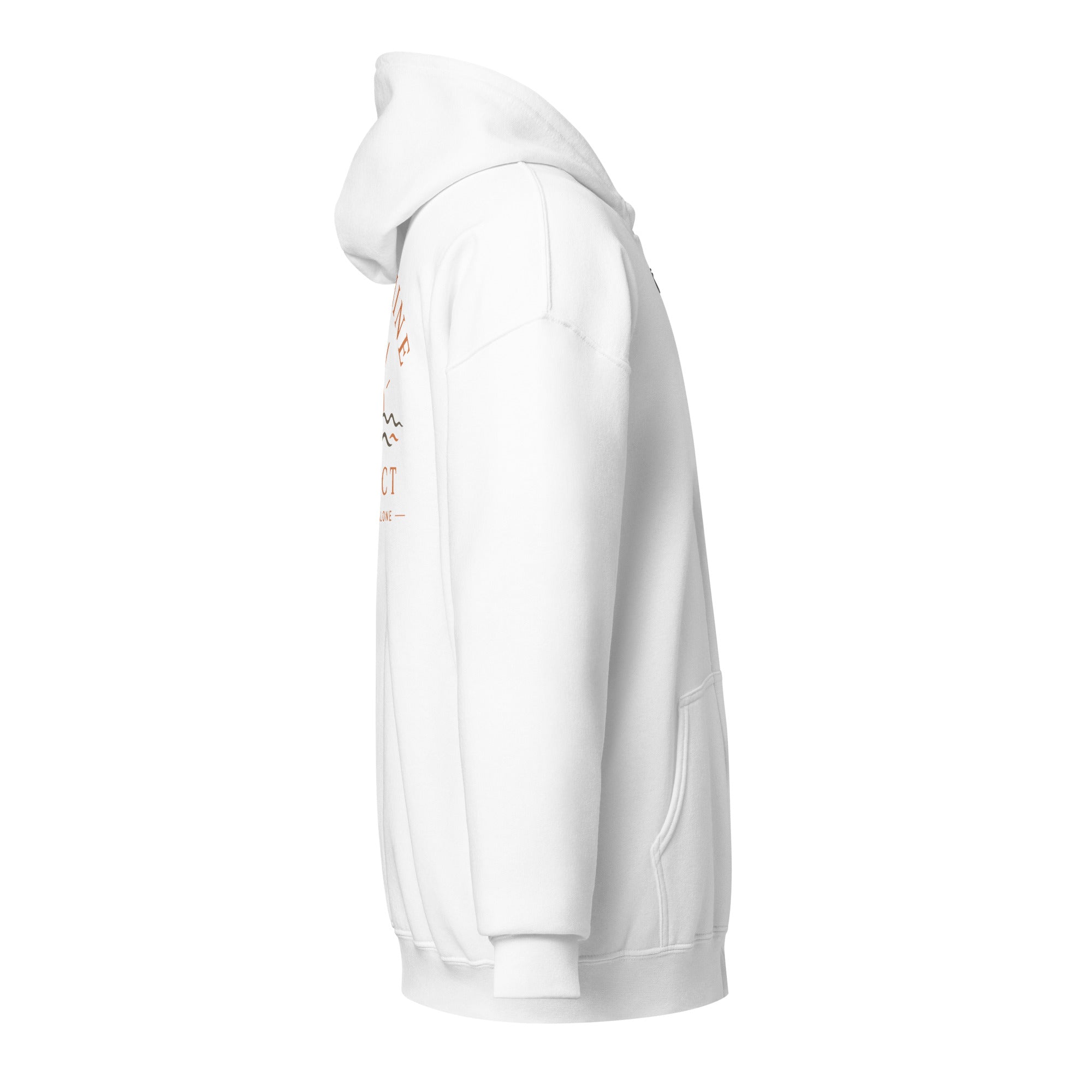 Sunshine Project You Are Not Alone zip-up hoodie in white – right view
