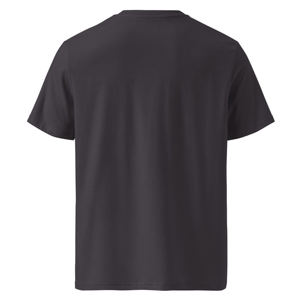 Sunshine Project Brighter Days Ahead mental health tee in anthracite — back view