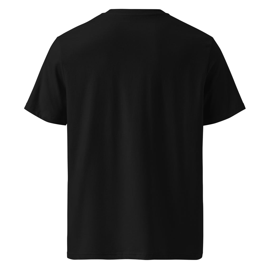 Sunshine Project Brighter Days Ahead mental health tee in black — back view