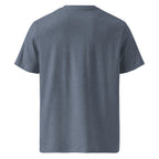 Sunshine Project Brighter Days Ahead mental health tee in dark heather blue — back view