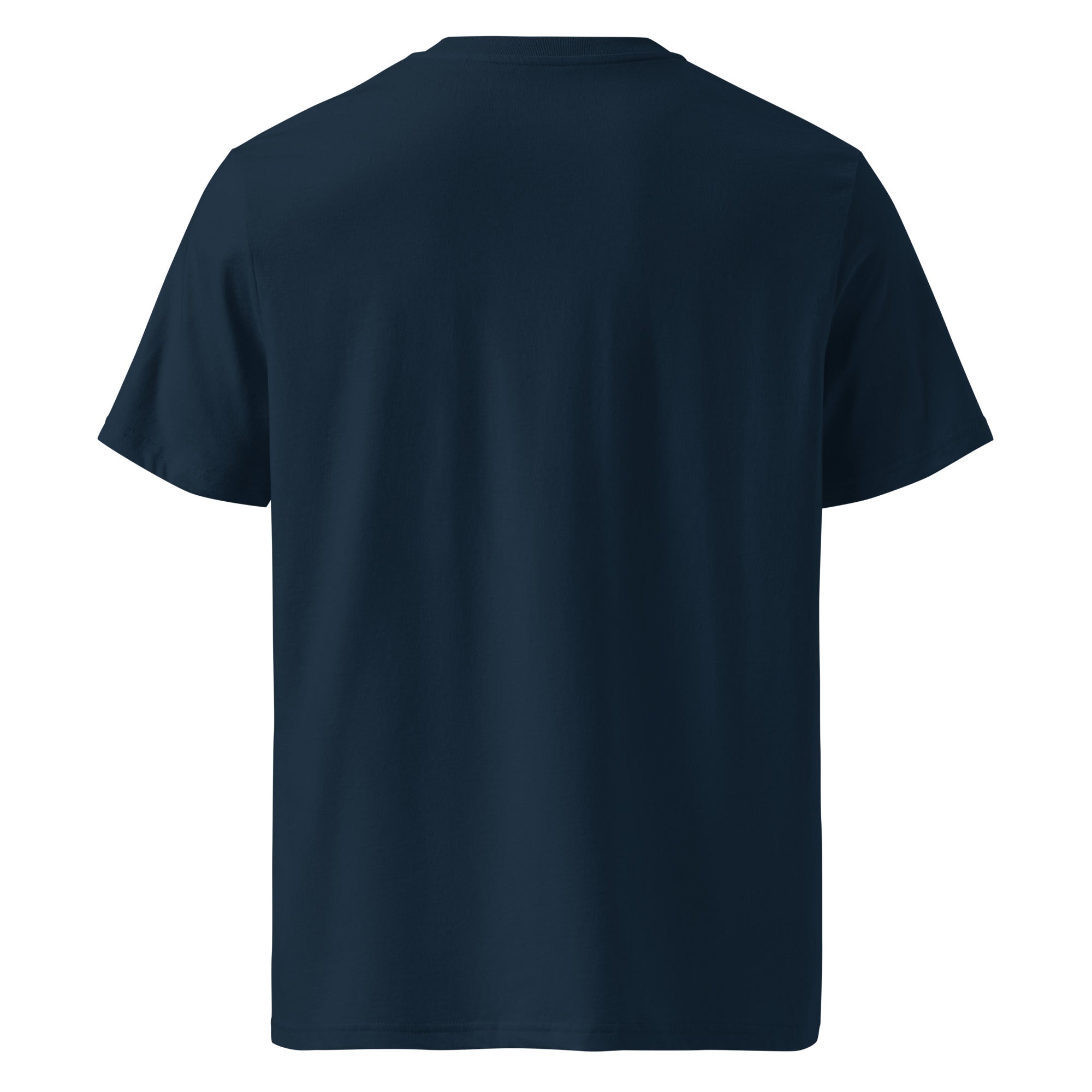 Sunshine Project Brighter Days Ahead mental health tee in french navy — back view