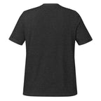 The Sunshine Project It's Okay to Not Be Okay tee in dark grey heather, back view