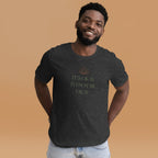 The Sunshine Project It's Okay to Not Be Okay tee in dark grey heather, front view