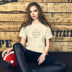 The Sunshine Project It's Okay to Not Be Okay tee in natural, front view