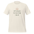 The Sunshine Project It's Okay to Not Be Okay tee in vintage white, front view