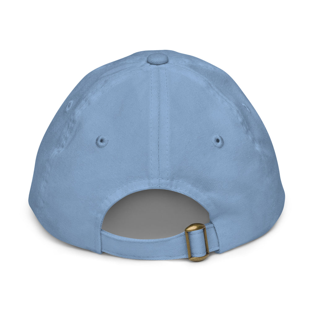 The Sunshine Project youth baseball cap in Blue, back view