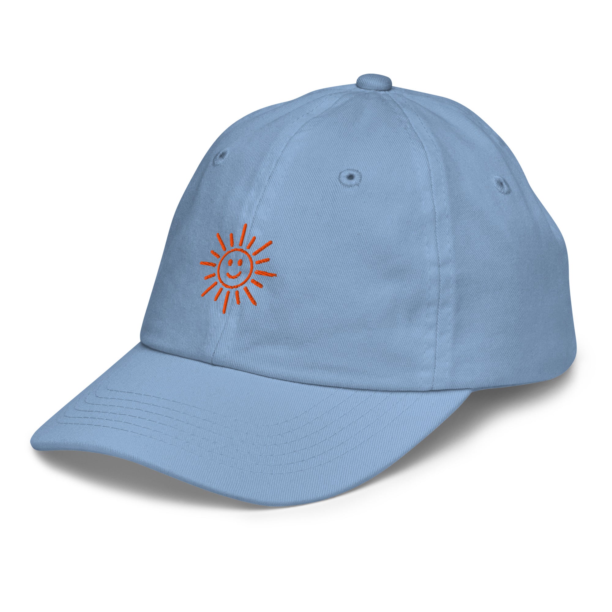 The Sunshine Project youth baseball cap in Blue, front-left view