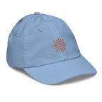 The Sunshine Project youth baseball cap in Blue, front-right view