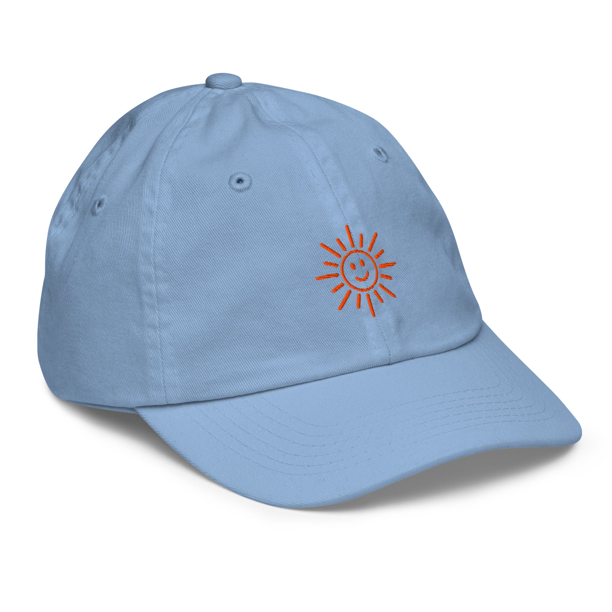 The Sunshine Project youth baseball cap in Blue, front-right view