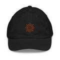 The Sunshine Project youth baseball cap in Black, front view