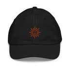 The Sunshine Project youth baseball cap in Black, front view