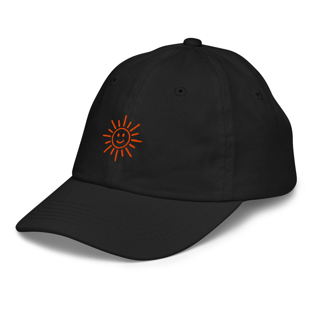 The Sunshine Project youth baseball cap in Black, front-left view