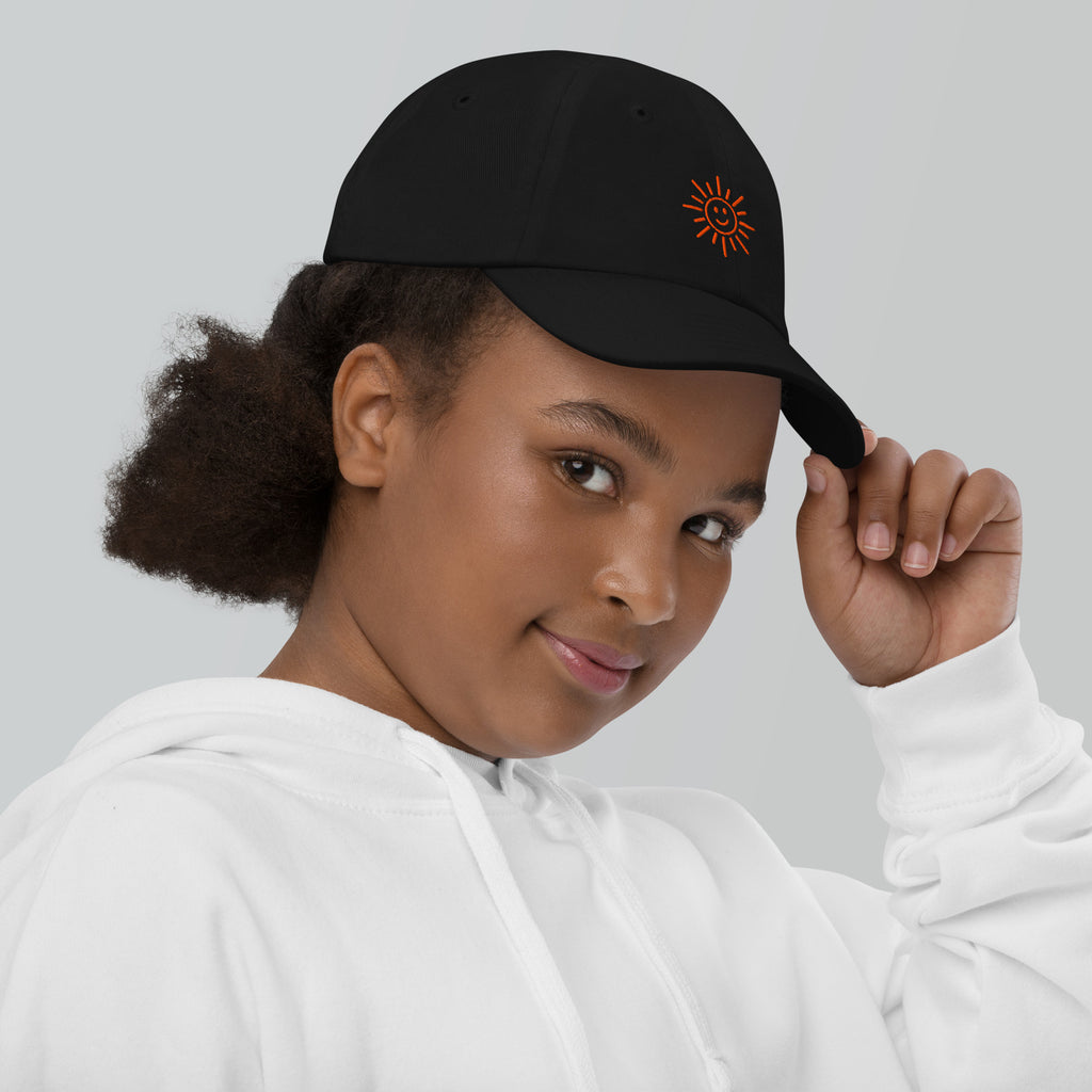 The Sunshine Project youth baseball cap in Black, right side view