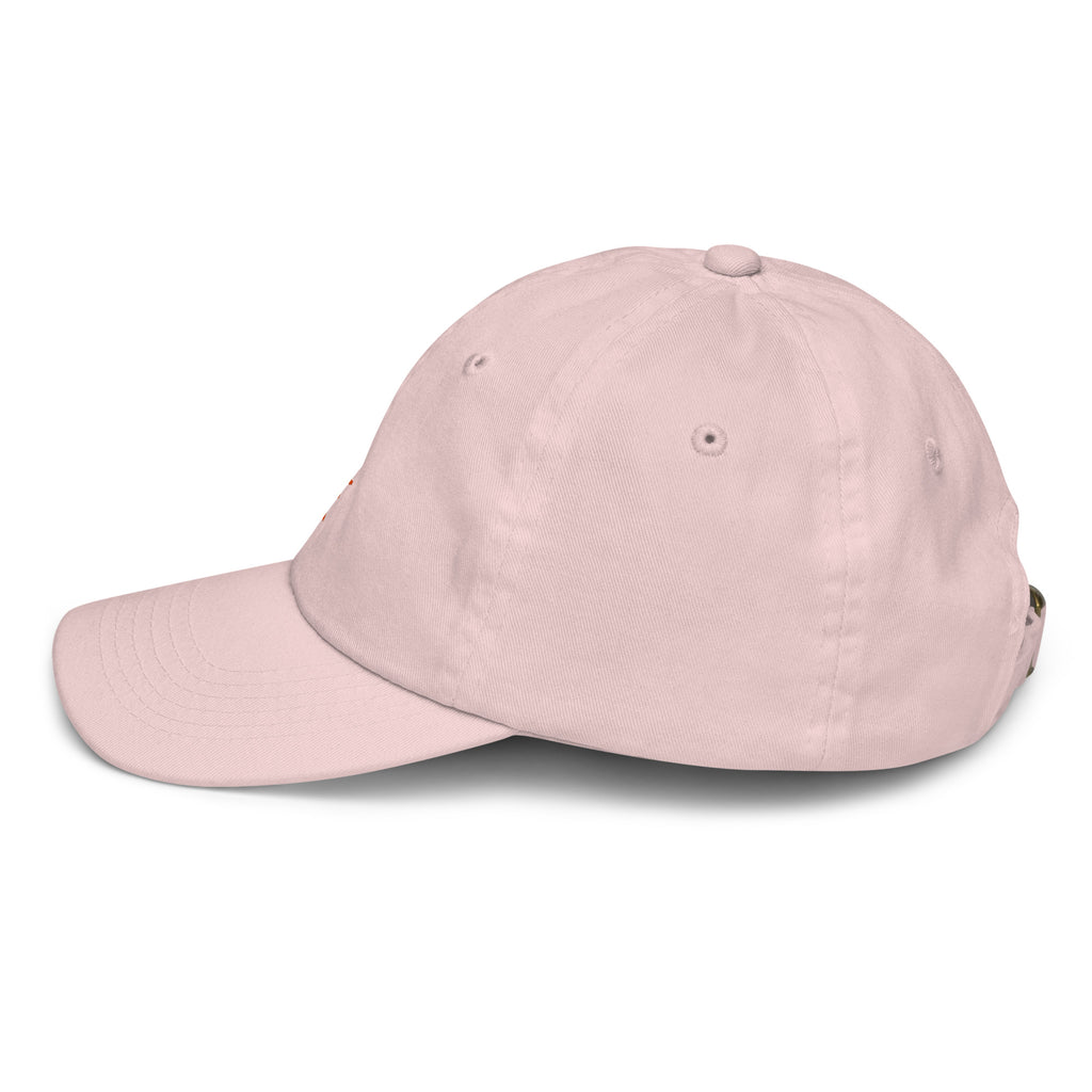 The Sunshine Project youth baseball cap in Pink, left side view