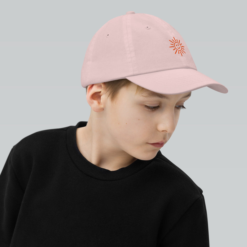 The Sunshine Project youth baseball cap in Pink, right side view