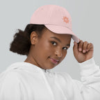 The Sunshine Project youth baseball cap in Pink, right side view