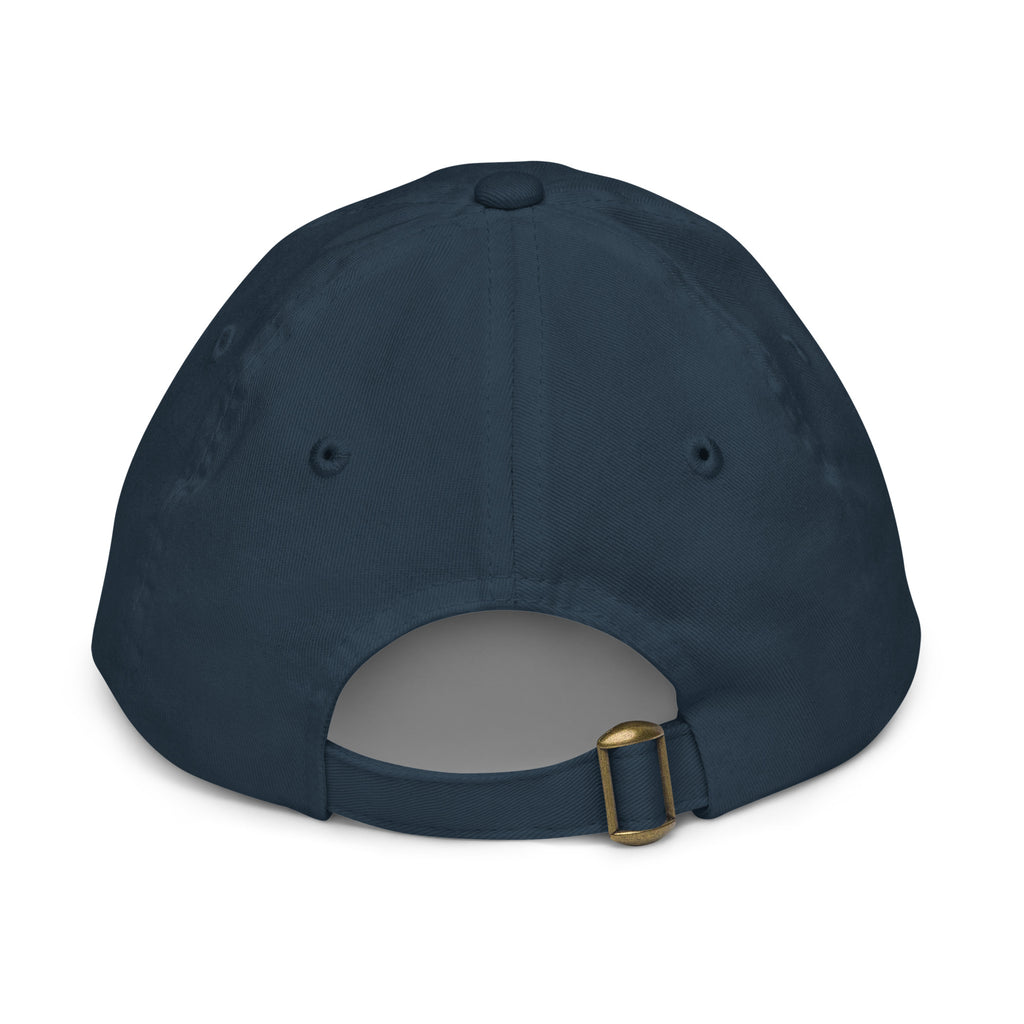 The Sunshine Project youth baseball cap in Navy, back view