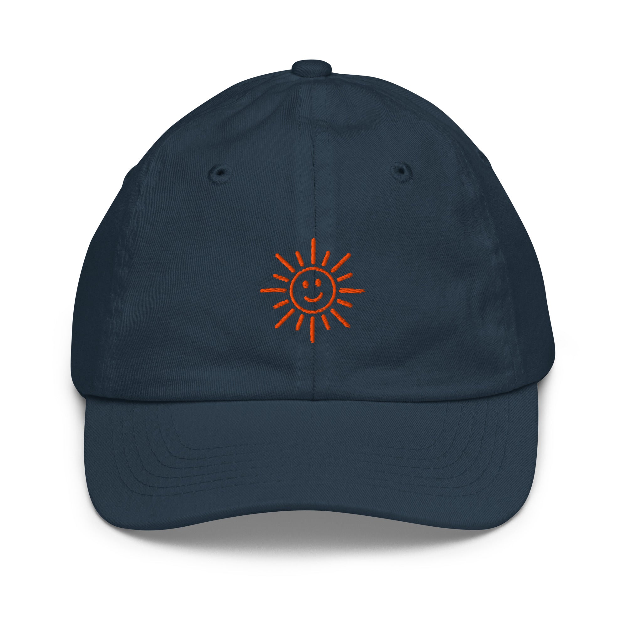 The Sunshine Project youth baseball cap in Navy, front view
