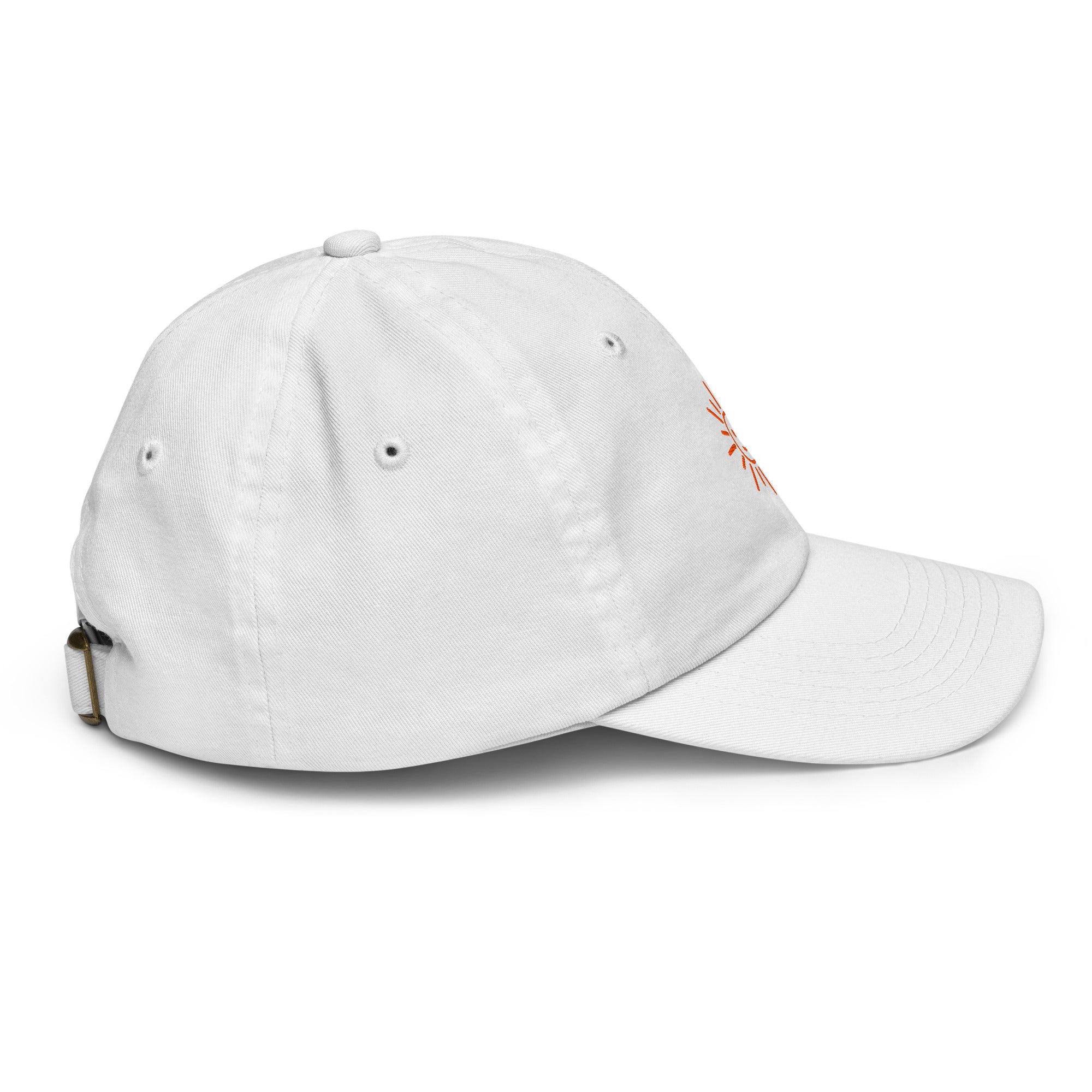 The Sunshine Project youth baseball cap in White, right side view